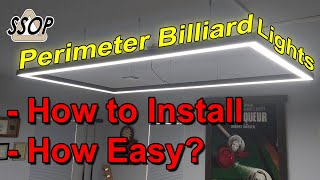 How-To Install Perimeter Arena Billiard Light DIY and Review