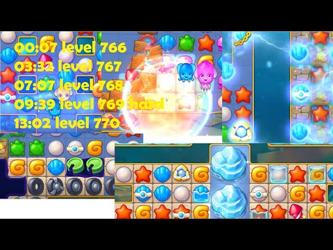 Fishdom level 766 group (766 + 767 +768 + 769 hard +770)