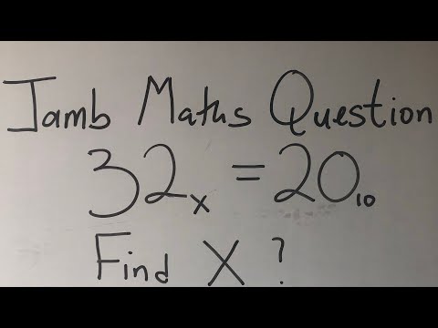 JAMB MATHS QUESTION | NUMBER BASES