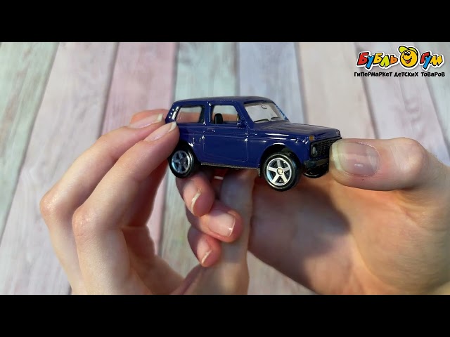 Машинка Welly Lada с инерционным механизмом в ассортименте   - видео