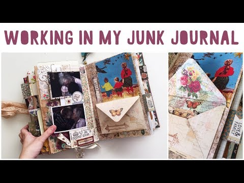 junk journal with me  process video ideas tips