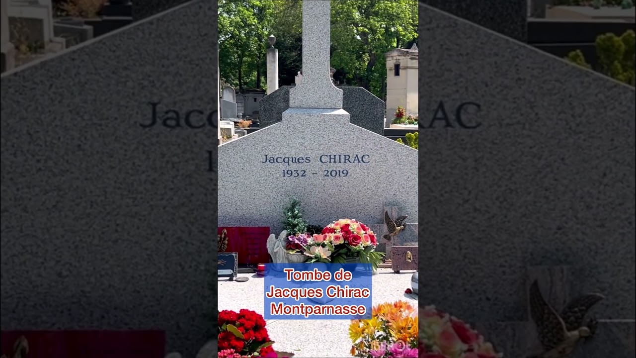 Tombe de Jacques Chirac au cimetière de Montparnasse