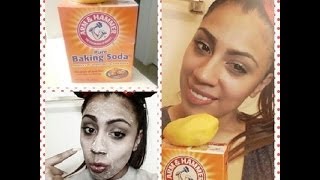DIY FACE MASK... BAKING SODA &amp; LEMON