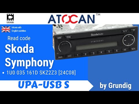 SKODA Symphony 1U0 035 161D SKZ2Z3 [24C08] by Grundig Read code by UPA USB-S