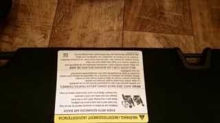 Removing sun visor sticker for 2015 Mustang