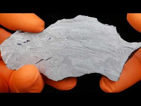 Meteorite MC165 test etching of 151g endpiece