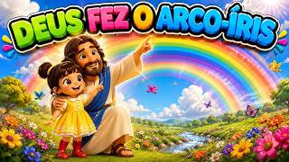 Lili e o Arco-Íris Mágico: A Promessa de Deus em Cores Vibrantes!🌈💛
