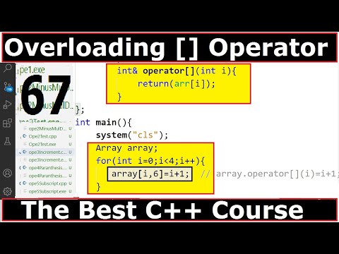 C Tutorial Overloading Subscript Operator Part 67
