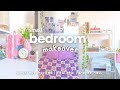 🌷aesthetic small bedroom makeover | pinterest inspired | realistic | desk setup | shopee haul 🇵🇭