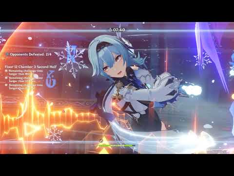 2.1 Abyss floor 12 9 stars run C0 Ayaka and C0 Eula