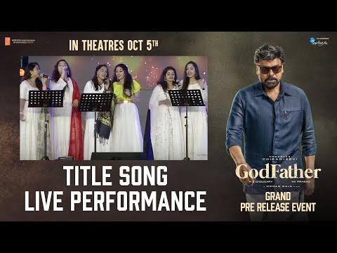 God Father Title Song Live Performance | Megastar Chiranjeevi | Salman Khan | Mohan Raja | Thaman S