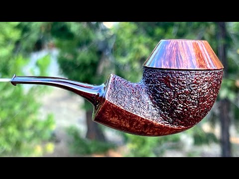 Rustic bulldog tobacco pipe