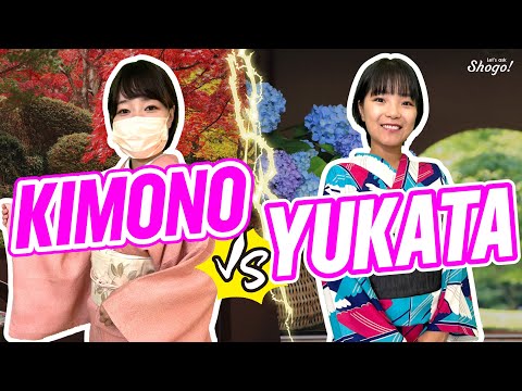 How KIMONO and YUKATA are Worn and The 4 Main Differences | Explained by Kimono Dressing Trainees