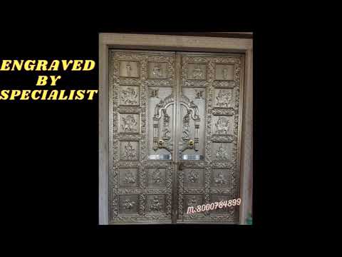 Exterior german silver door, for temple, for home