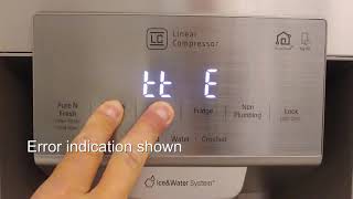 [LG Refrigerator] - How to show errors on the Side-by-Side Display