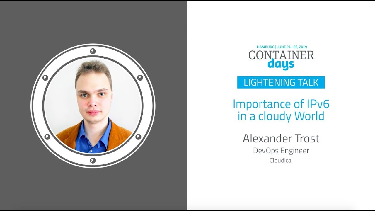 Importance of IPv6 in a cloudy World - Alexander Trost