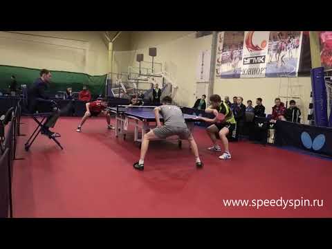 Sidorenko-Moshkov.Doudles semiinale.Russian Junior Table Tennis Championship 2019. FHD.