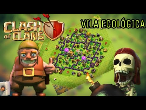 APRENDA CRIAR UMA LINDA VILA ECOLÓGICA NO CLASH OF CLANS!