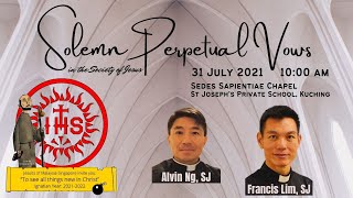 Solemn Perpetual Vows of Alvin Ng, SJ and Francis Lim, SJ