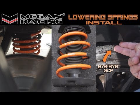 Megan Racing Lowering Springs Install