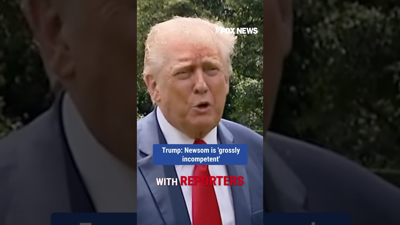 Trump calls out 'professional agitators' in LA riots #shorts #foxnews #news #us #trump #losangeles