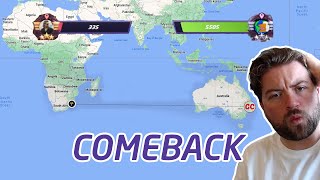 Is this one of the greatest Geoguessr comebacks?