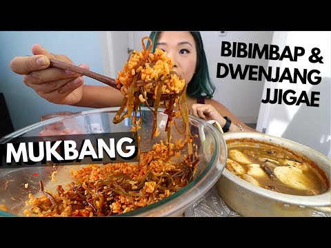 KOREAN COMFORT FOOD MUKBANG (VEGAN) // Munching Mondays Ep.70