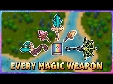 Necesse - Every Magic Weapon Showcase