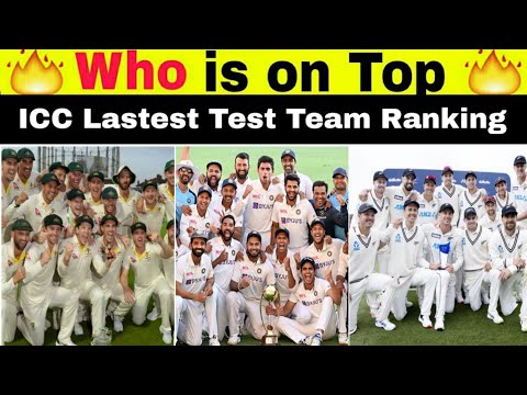 ICC Lastest Test Team Ranking in 2022 || #Shorts