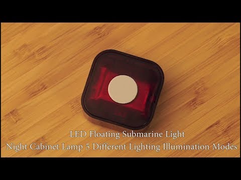 LED Floating Submarine Light Night Cabinet Lamp 5 Different Lighting Illumination Modes