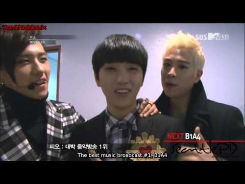 [7ONTHEBLOCK] 121130 BlockB1A4 Show Champion Behind the Scenes