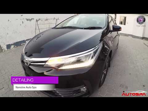 Detailing of Toyota Corolla Grande 2019 at Nanolex Auto Spa Lahore