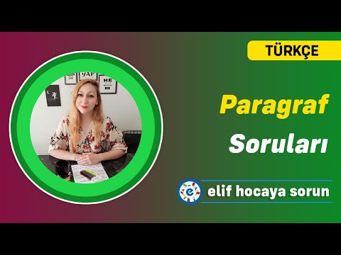 SANİYELER İÇİNDE SÖZCÜKTE- CÜMLEDE- PARAGRAFTA ANLAM SORU ÇÖZÜMÜ / 1
