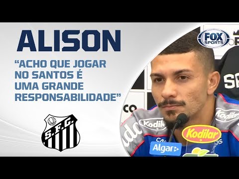 SANTOS AO VIVO! Alison concede entrevista coletiva direto do CT Rei Pelé