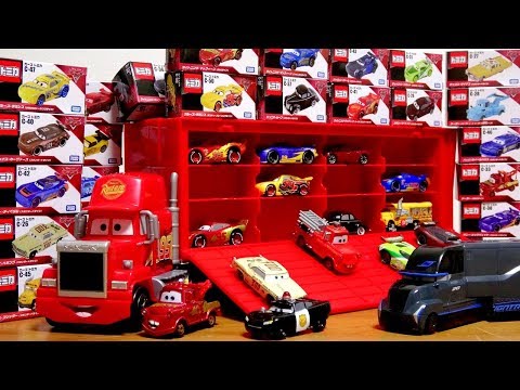 Disney Pixar Cars tomica Animated toys race crush!!! Mac | McQueen | Meter Video