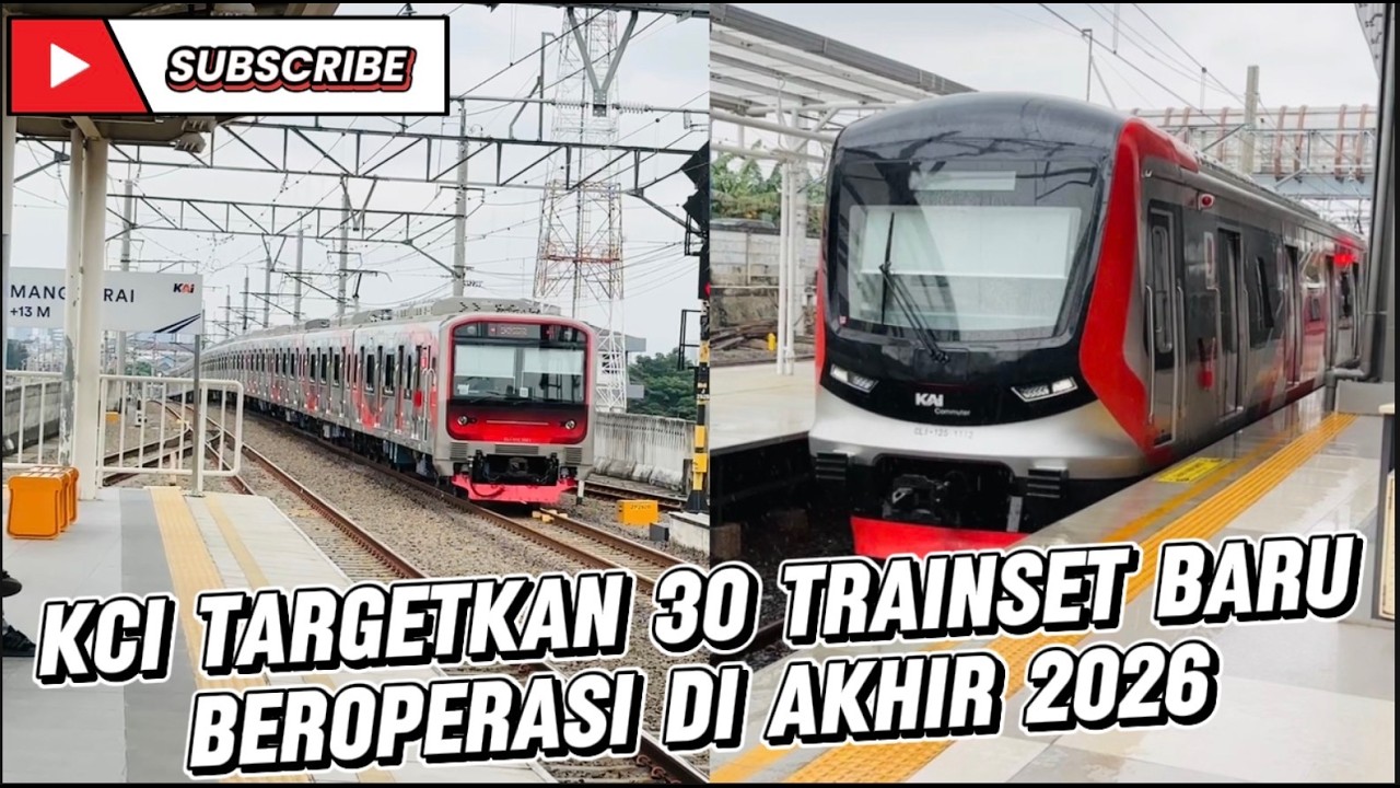 PT. KAI Targets 30 New Trainsets to Operate by the End of 2026