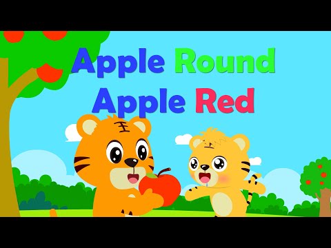 Apple Round Apple Red | Nursery Rhymes | Kids Songs - BabyTiger