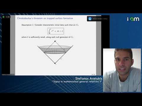 Stefanos Aretakis - Topics in mathematical general relativity II - IPAM at UCLA