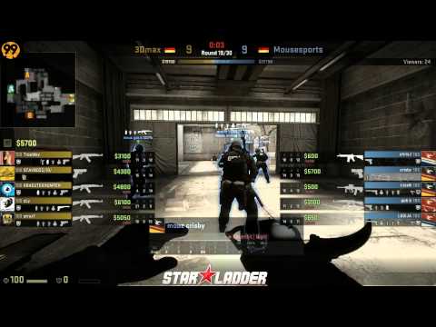 mousesports vs 3DMAX | Spieltag 14, SLTV Starseries VIII | de_cache