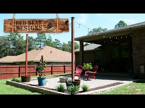 DIY Barrel Posts To Light Up Your Patio