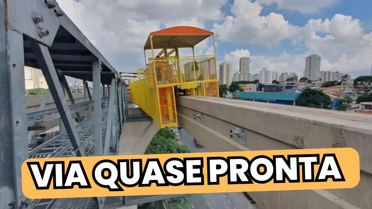 VIA ELEVADA DA LINHA 17 ESTÁ 85% CONCLUÍDA