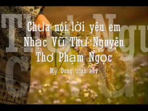 Chưa nói lời yêu em Sheet - Mỹ Dung