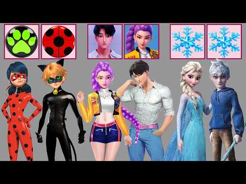 Epic Glow Up! Ultimate Outfit Swap | Rumi, Jinu, Elsa, Jack Frost, Ladybug & Adrien