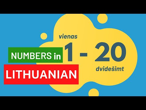 Lithuanian for Beginners: Learn Lithuanian NUMBERS 1-20
