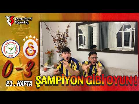 FANATİK 2 KARDEŞ GALATASARAY RİZESPOR MAÇINI İZLERSE - ÇAYKUR RİZESPOR 0-3 GALATASARAY
