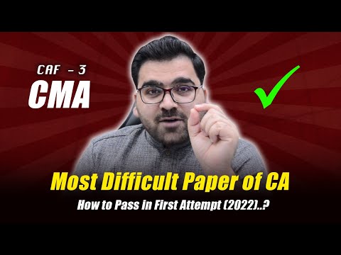 How to Pass Cost & Management Accounting in 1st attempt | CMA Exam Techniques: Professional's Legacy