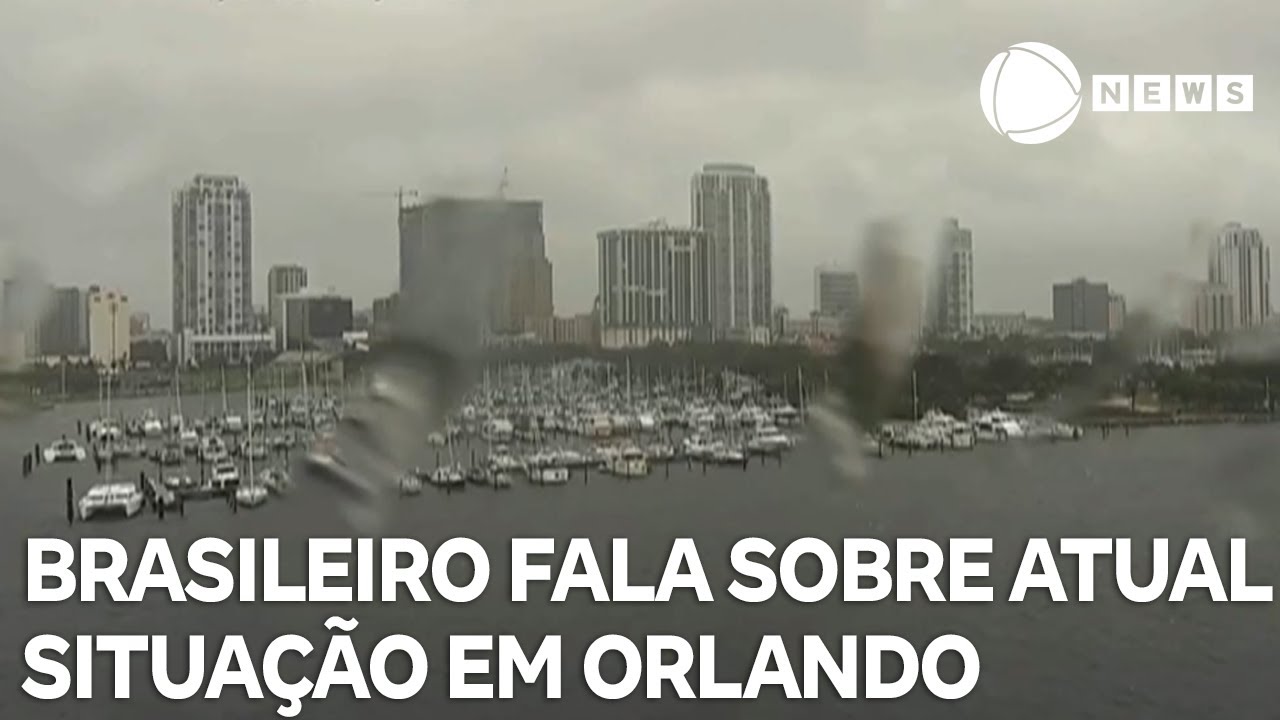 Brasileiro que mora em Orlando fala sobre situação na cidade com a chegada do furacão Milton