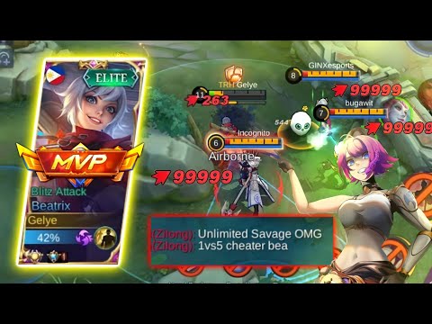 GELYE SUPER AGGRESSIVE 1HIT BUILD =  UNLIMITED SAVAGE + 41 KILLS (1vs5) | MLBB