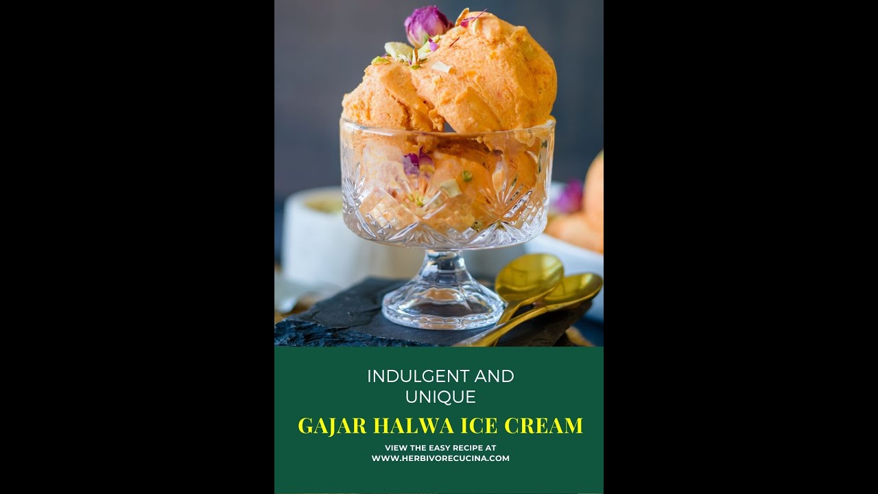 Gajar Halwa Ice cream | Carrot Ice Cream