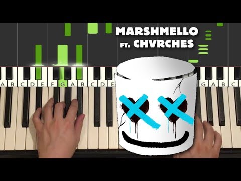 Marshmello - Here With Me (Piano Tutorial Lesson)